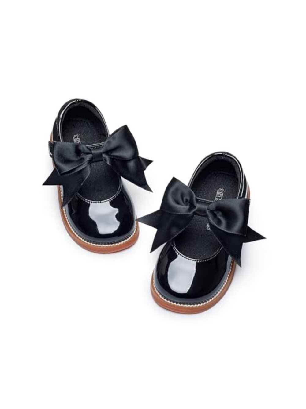 Girls Mary Jane Dress Shoes School Uniform Party Ballet Flats Hook & Loop